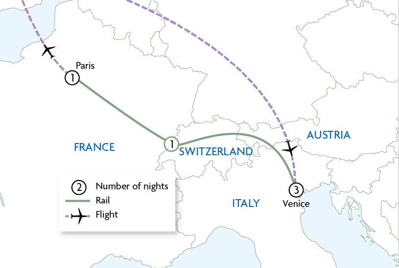 Venice to Paris by Venice Simplon-Orient-Express